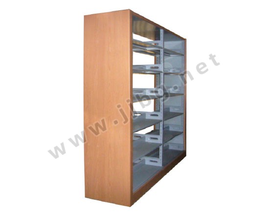 點(diǎn)擊查看商品:高檔六層雙面雙柱鋼木書(shū)架